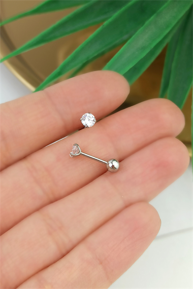 316 Cerrahi Çelik Büyük Toplu Taşlı Piercing TrPiercing0135