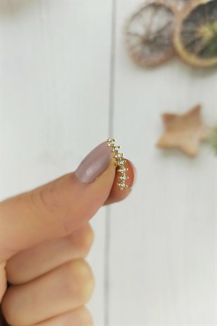 316 L Cerrahi Çelik Sıra Taşlı Piercing TrPiercing046 P32003