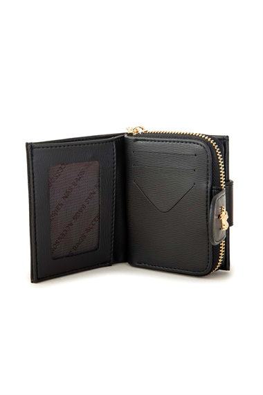 3+3 Çift Taraflı Küçük Fonksiyonel Bayan Cüzdan Platin TrCüzdan013