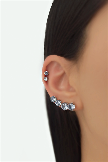 6 lı Tektaş Küpe Kombin TrKüpe35145