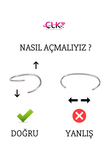 925 Ayar Gümüş 3lü Halka Burun-Kulak Hızma