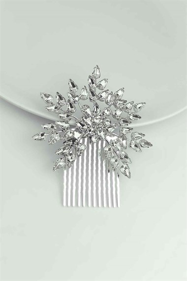 Abiye Tarak Toka Damla Taş Çiçek Model TrToka9792