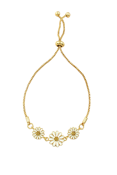 Asansörlü Üç Papatya Bileklik TrBilek70337