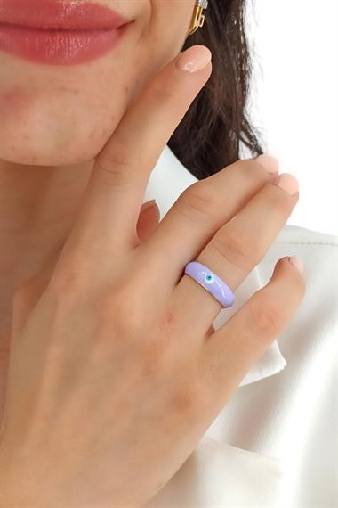 Ayarlanabilir Mineli Nazar Boncuk Yüzük TrYüzük1278