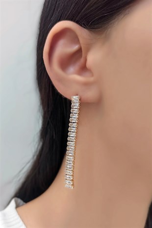 Baget Taşlı Sallantı Küpe TrKüpe34164 B35503