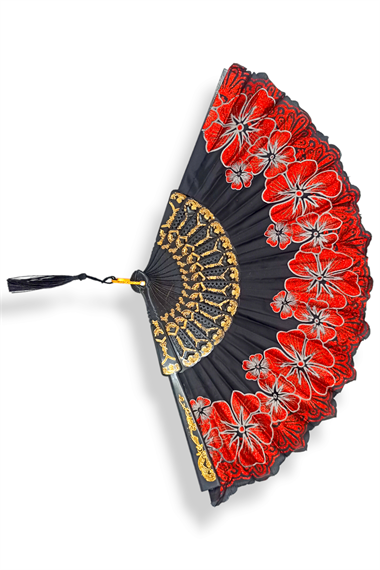 Bayan İşlemeli Yelpaze