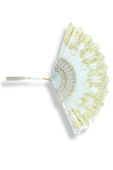 Bayan İşlemeli Yelpaze