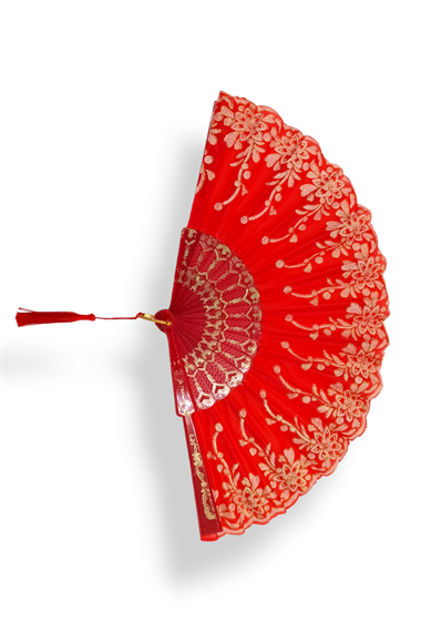 Bayan İşlemeli Yelpaze