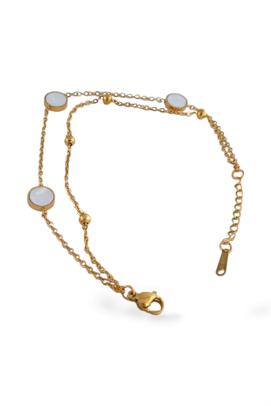 Çelik 2 Sıra Sedefli Bileklik