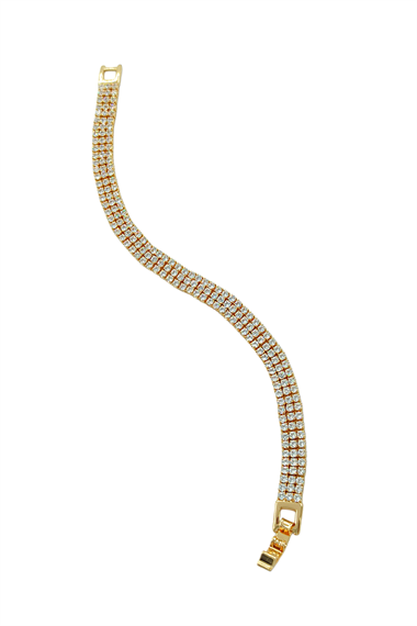 Çelik 3 Sıra Su Yolu Bileklik