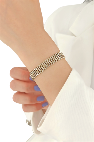 Çelik 5 Sıra Su Yolu Bileklik TrBileklik70373