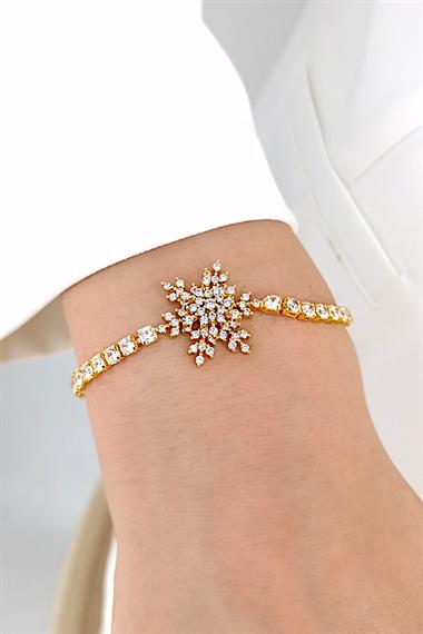 Çelik Asansörlü Kar Tanesi Su Yolu Bileklik