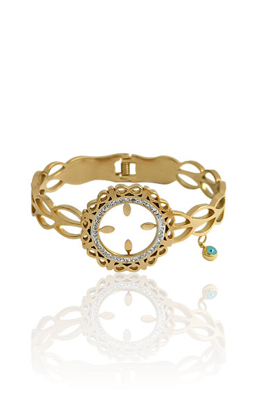 Çelik Çeyrek Uyumlu Önden Açılabilir Kelepçe Bileklik