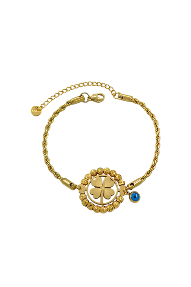 Çelik Dorika Yonca Burgu Bileklik 