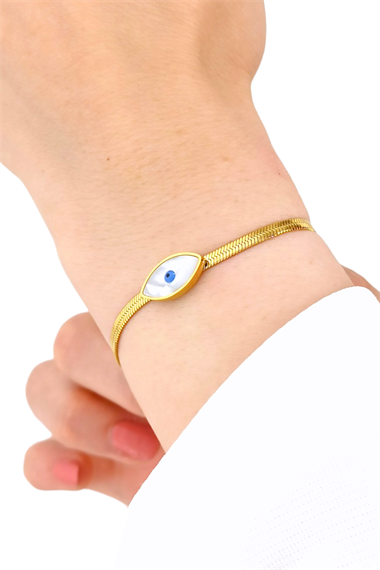 Çelik Göz İtalyan Zincir Bileklik