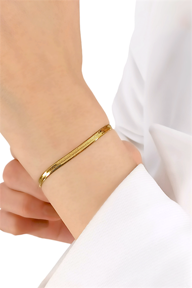 Çelik İnce İtalyan Zincir Bileklik