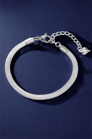 Çelik İtalyan Zincir Bayan Çelik Bileklik TrBilek7439 B33003