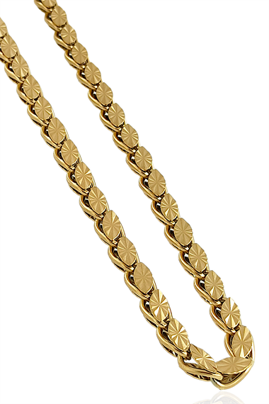 Çelik Lazer Kesim Arpa Zincir Kolye