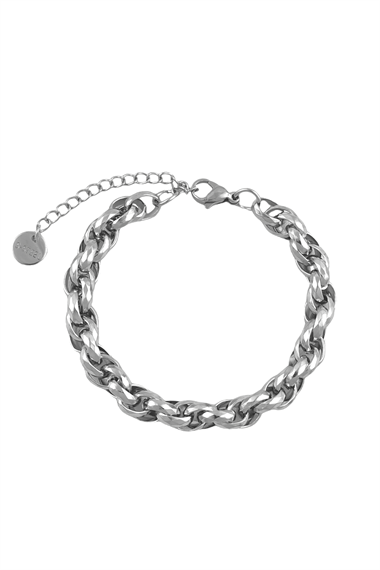 Çelik Lazer Kesim Geçmeli Zincir Bileklik TrBilek70175