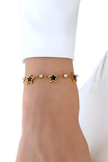Çelik Mineli Yıldız Bileklik
