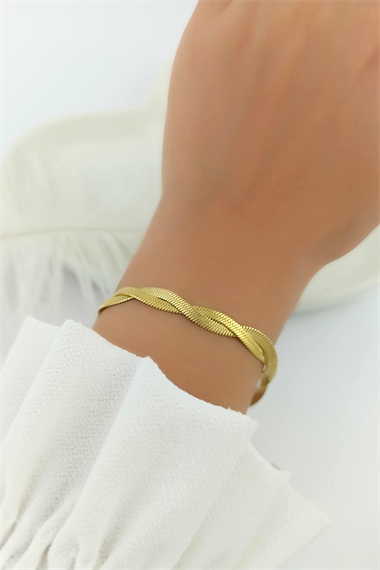 Çelik Örgü İtalyan Zincir Bileklik TrBilek70087