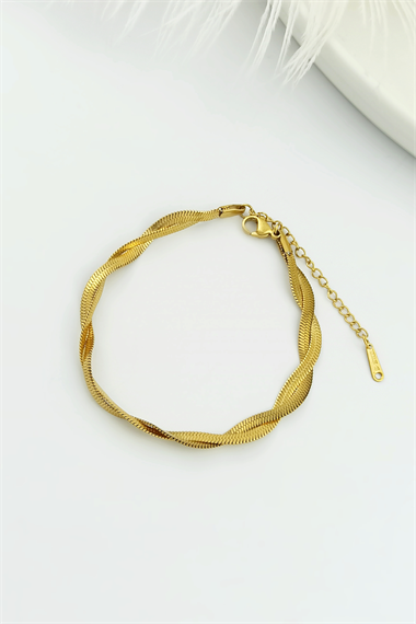 Çelik Örgü İtalyan Zincir Bileklik TrBilek70087