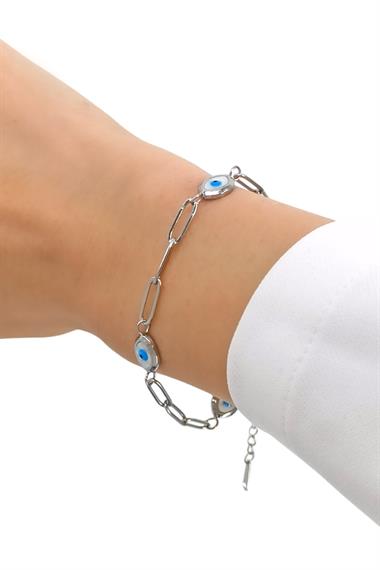 Çelik Sedefli Göz Bileklik