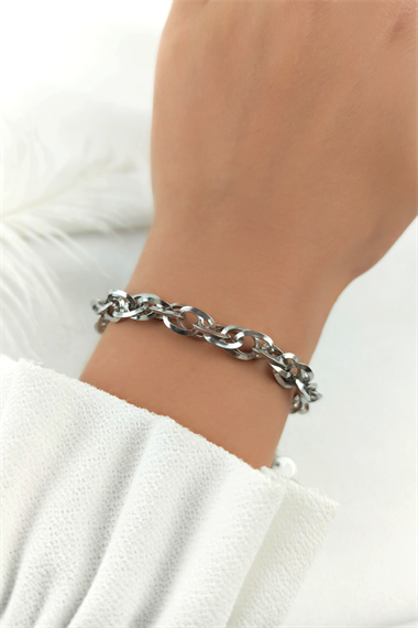 Çelik Sık Geçmeli Bileklik TrBilek70041