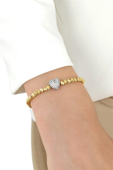 Çelik Taşlı Dorika Bileklik 