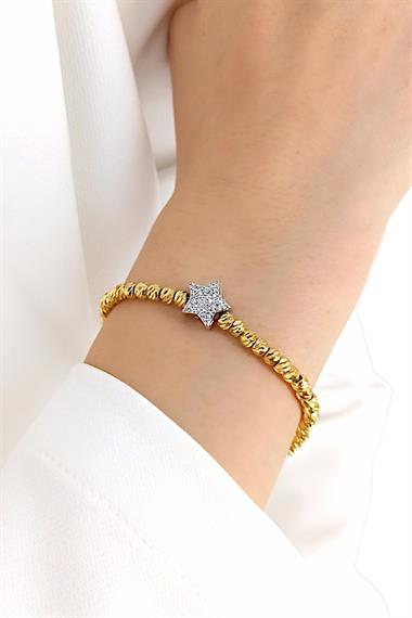 Çelik Taşlı Dorika Bileklik 