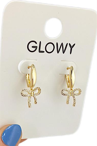 Çelik Taşlı Fiyonk Küpe