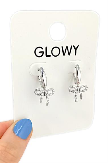 Çelik Taşlı Fiyonk Küpe