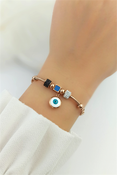 Çelik Taşlı Göz Bileklik TrBilek70172