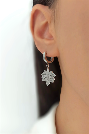 Çelik Yaprak Küpe TrKüpe34524