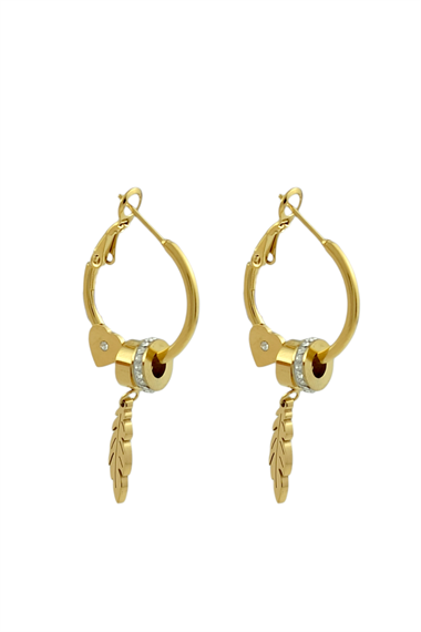 Çelik Yaprak Küpe TrKüpe35192