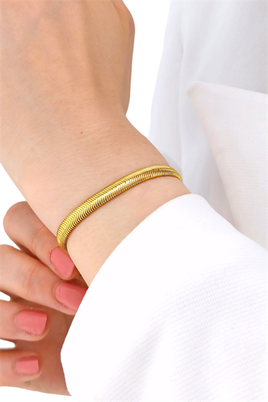 Çelik Yılan Zincir Bileklik