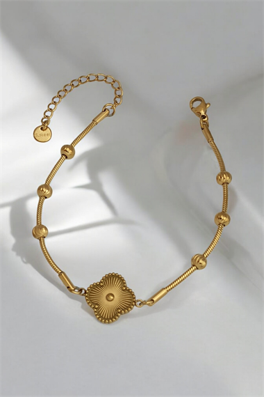 Çelik Yonca Topcuk Bileklik