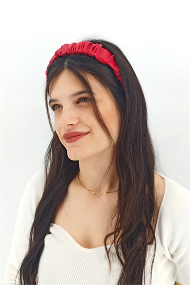 Deri Büzgülü Taç TrTaç2194