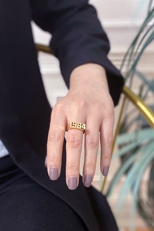 Doğum Tarihli 1984 Ayarlanabilir Yüzük TrYüzük1076 Y32503