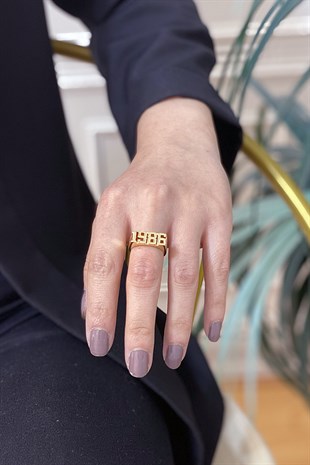 Doğum Tarihli 1986 Ayarlanabilir Yüzük TrYüzük1078 Y32503