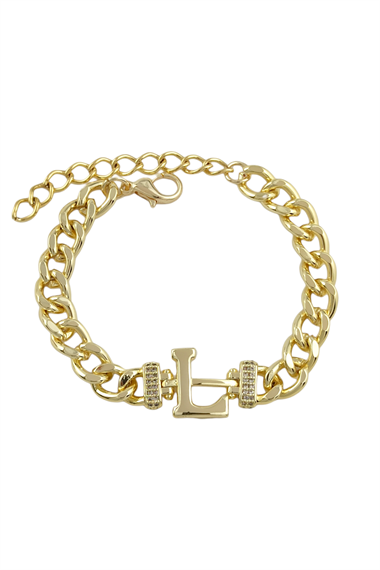 Gold L Harf Bileklik TrBilek70361