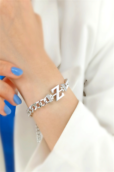 Gold Z Harf Bileklik TrBilek7579 B34003
