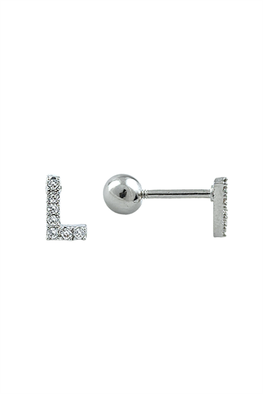 Gümüş Renk Harf Piercing - L HarfPiercing
