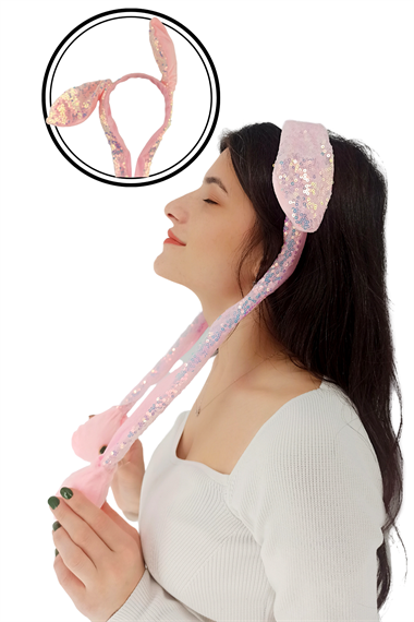 Hareketli Oynar Kulaklı Taç Gökkuşağı Renkli T400