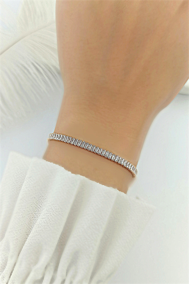 İnce Baget Taş Su Yolu Bileklik TrBilek70148