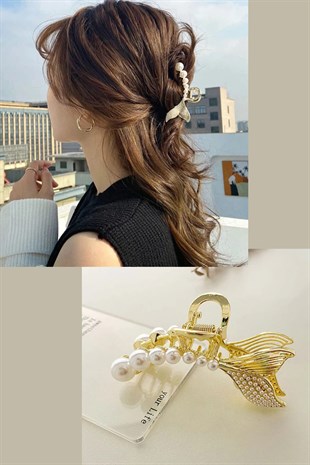 İncili Metal Mandal Toka Balık Model TrToka9541 T32003