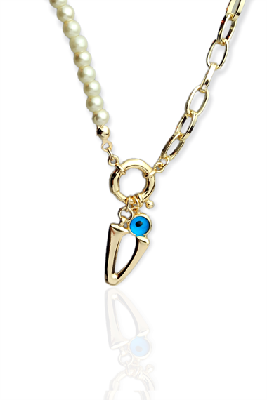 İncili V Harf Kolye ÇlkİnciliKolyeV