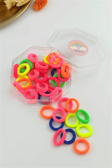 Kutulu Renkli Örgü Lastik Toka TrToka9833