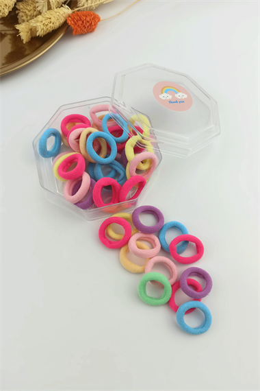 Kutulu Renkli Örgü Lastik Toka TrToka9833