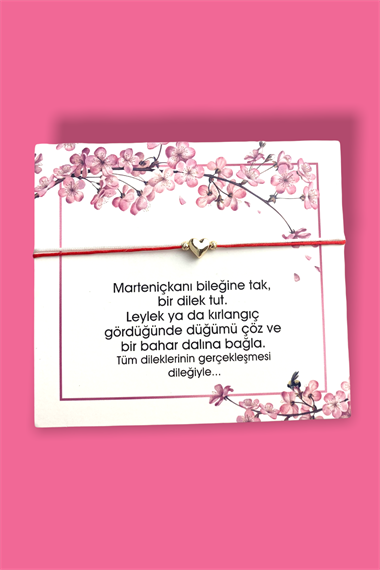 Marteniçka Bileklik Kalp Figür Asansörlü Bileklik TRBİLEK7868
